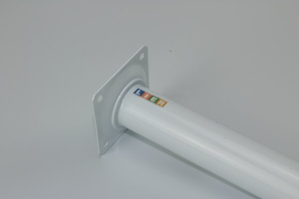 Steel leg round with M10 thread H350 mm white