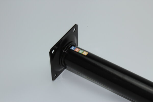 Stahlrohrfuß rund Ø30 mm, M10, H350 mm schwarz