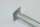 Stahlrohrfuß rund Ø30 mm, M10, H900 mm weißaluminium