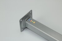 Steel leg square 25x25 with M10 thr H700 mm whitealu