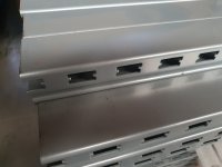 Upright H-slots on two sides H220 B3 T6 whitealuminium