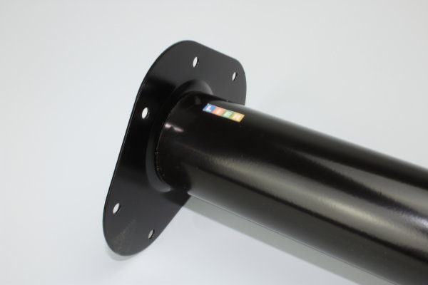 Steel leg round DM  60mm H700 mm black