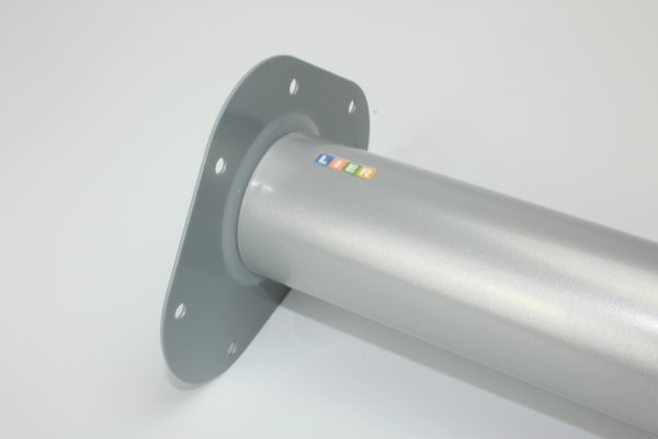 Steel leg round DM  60mm H700 mm white aluminium