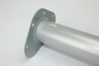 Steel leg round DM  60mm H800 white aluminium