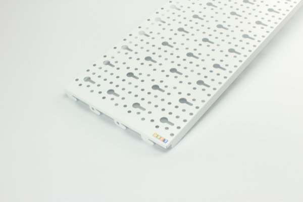 Stahllochplatten L800 B200 mm weiß