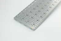 Stahllochplatten L800 B200 mm weißaluminium