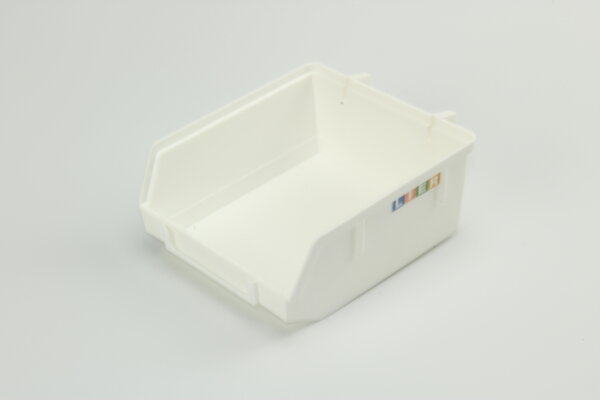 Minibox aus Kunststoff L90 T90 H40 mm weiß unverpackt