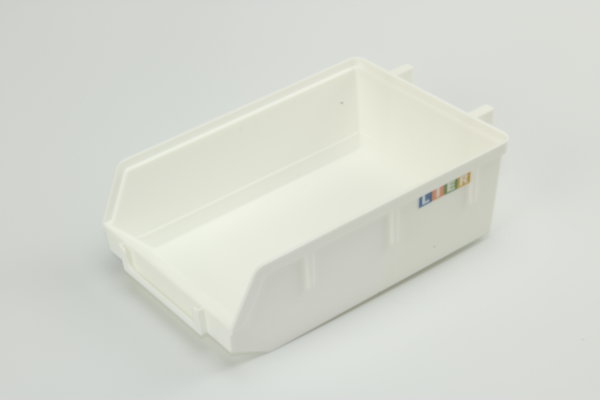 Minibox aus Kunststoff B90 T135 H40 mm weiß