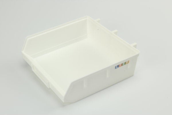 Minibox aus Kunststoff B135 T135 H40 mm weiß