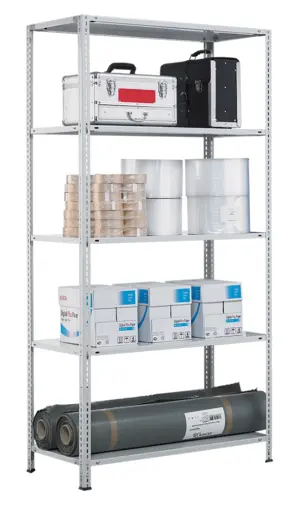 SB, Bolted-Rack MULTIplus85, 2.000 x 1.000 x 600, Galvanized, 5 Shelves