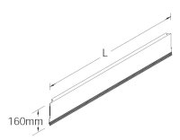 Sockelblende H26 L133 lichtgrau (RAL 7035)