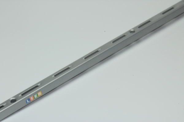 Wall upright single sloted R50 L1000 mm white aluminium