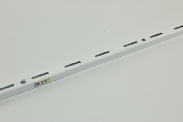 Wall upright single sloted R50 2500 mm white