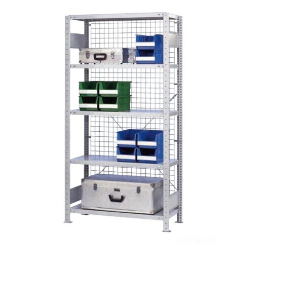 Drahtgitterwand Stecksystem 1950x300 mm, SW fuer Regaltiefe 400 mm, verzinkt