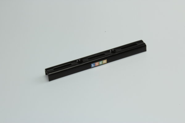 Wall upright single sloted R50 L145 mm black