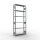 SB, Plug-in-Rack MULTIplus150, 2.500 x 1.000 x 300, 6 Shelves, Cross Brace, Galvanized