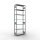 SB, Plug-in-Rack MULTIplus150, 3.000 x 1.000 x 400, 7 Shelves, Cross Brace, Galvanized