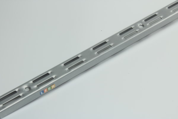 Wall upright double sloted R50 L1000 mm white aluminium