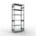 SB, Plug-in-Rack MULTIplus150, 2.500 x 1.000 x 500, 6 Shelves, Cross Brace, Galvanized