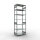 SB, Plug-in-Rack MULTIplus150, 3.000 x 1.000 x 600, 7 Shelves, Cross Brace, Galvanized