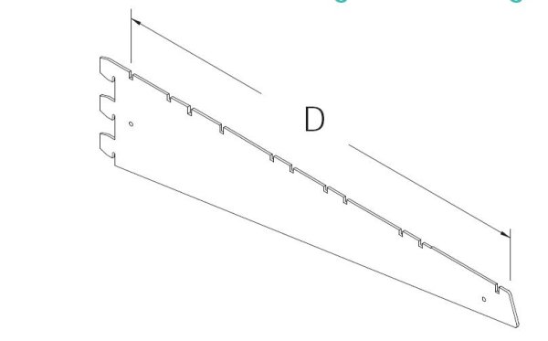 shelf brackets extra heavy T77 jurawhite