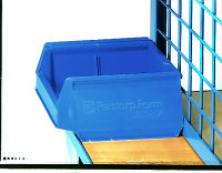 Sichtlagerkasten  300 x 230 x 150 mm blau