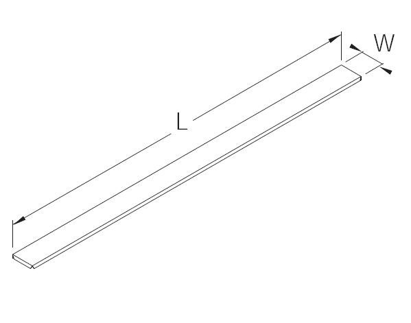 Gondola cover strip L100 B8 jurawhite