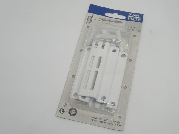 Wall Plate double slotted L85 B50 mm nur f. Traeger bis T370 white