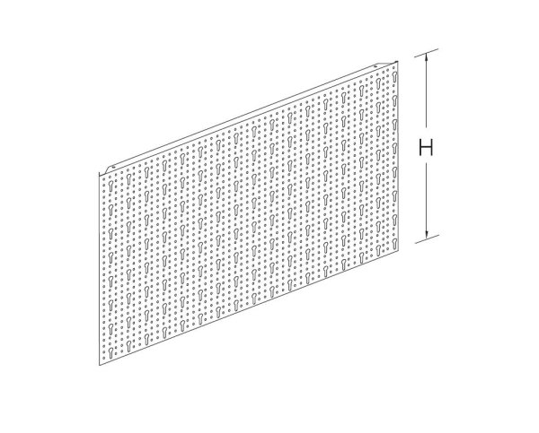 back panel round and key holes L45 H40 grey