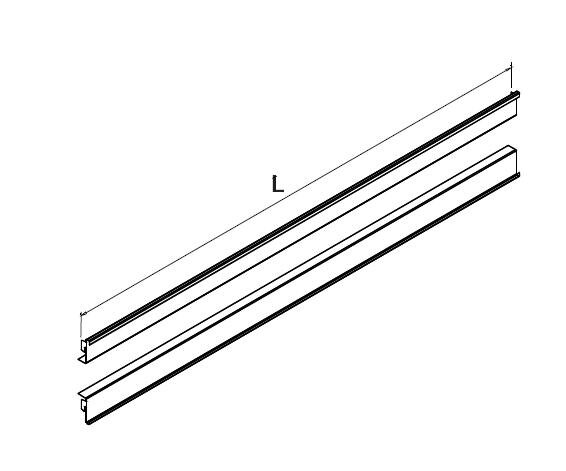 Mirror holder L100 brown
