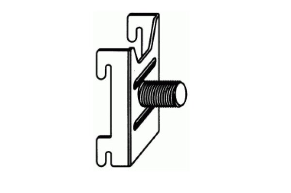Fitting holder (external thread) Aussengewinde 1/2´ verzinkt