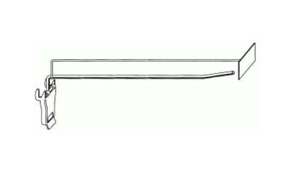 Einfach-Klapphaken mit Preisschild T30 verzinkt