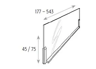 Trennscheibe T37 H7,5 Kunststoff, klar