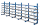 K 1.000, Cantilever-Rack-Set, Single-Sided, 2.000 x 6.250 x 2x500, RAL 5010