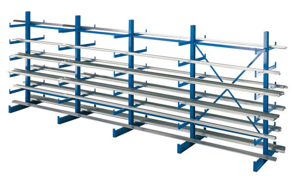 K 1.000, Cantilever-Rack-Set, Double-Sided, 2.000 x 5.000 x 2x500, RAL 5010