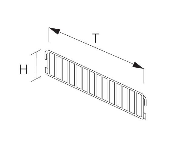 Divider grid T25 H17 verchromt