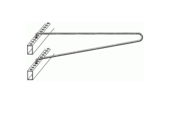 Swivelling holder T55 verzinkt