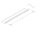 Lower soffit,shaped L125 T20 whitealuminium