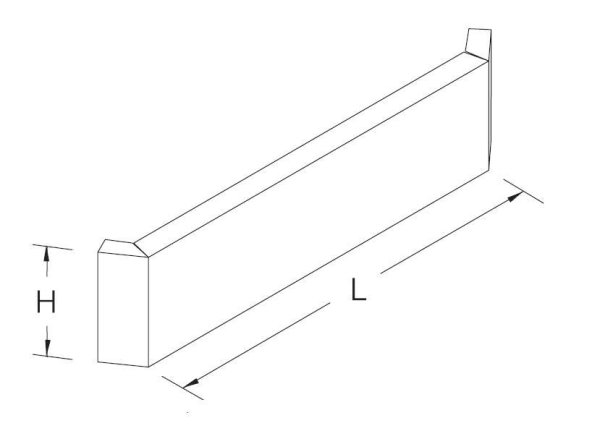 Fascia,external corner 90 H20 T55 brown