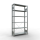 SB, Office Plug-in-Rack MULTIplus85, 2.000 x 1.000 x 300, 6 Shelves, Cross Brace, Galvanized, without Stop Strip