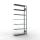 AB, Office Plug-in-Rack MULTIplus85, 2.300 x 1.000 x 300, 7 Shelves, Cross Brace, Galvanized, without Stop Strip