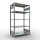 SB, Office Plug-in-Rack MULTIplus150, 1.800 x 1.000 x 600, 5 Shelves, Face Beams, Galvanized, without Middle-Stop Strip