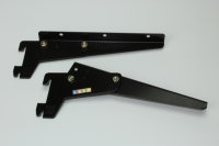 Angle bracket adjustable screw-on T200 mm black