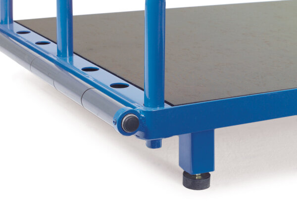 4 Palettenfuesse Unterfahrhoehe 100 mm fuer Plattenstaender 4363/4365