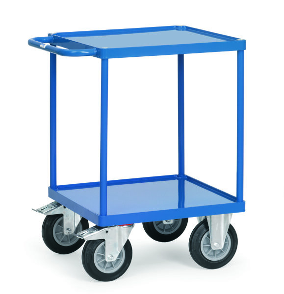 Tischwagen 2496W mit Stahlblech-Wannen Ladeflaeche 600 x 600 mm
