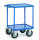 Tischwagen 2496W mit Stahlblech-Wannen Ladeflaeche 600 x 600 mm